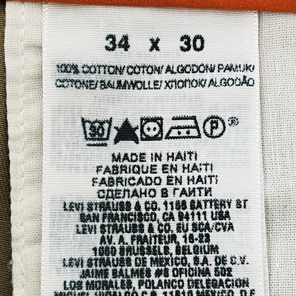 Dockers D4 Men's Khaki Pants Size 34x30 Classic Pleated Front Straight Mid Rise - Picture 7 of 11